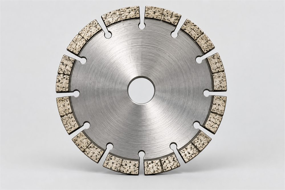 Diamond disc with a segmented rim