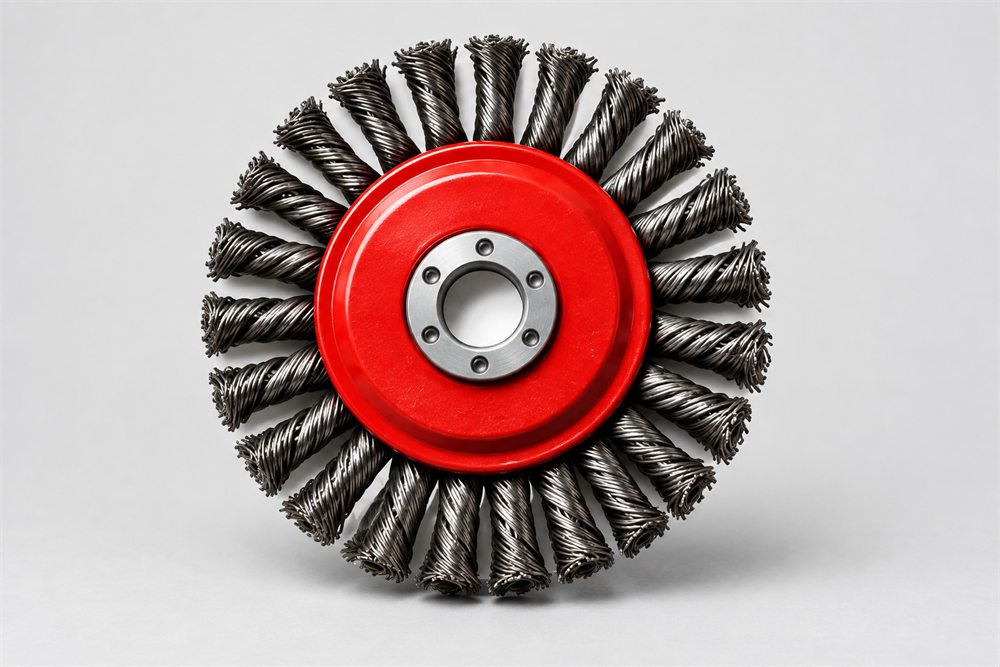 Radial wire wheel attachment