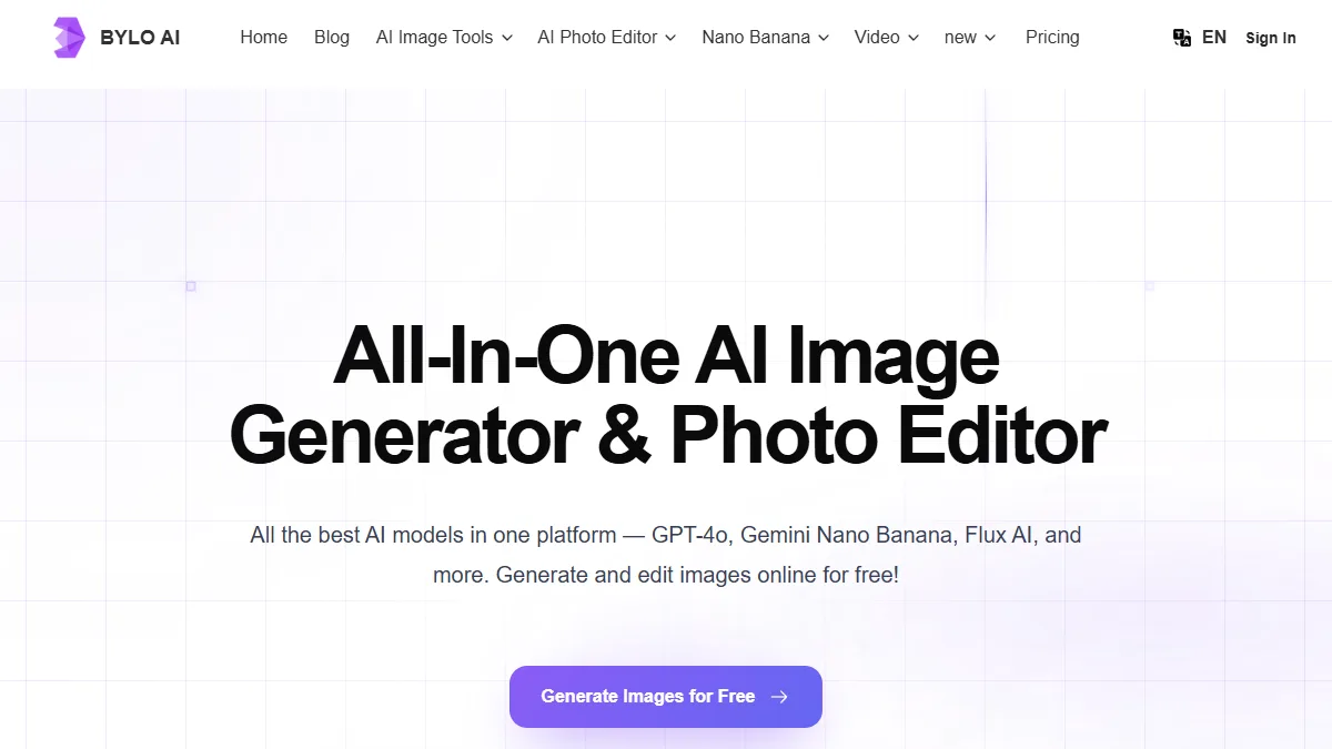 Bylo.ai website preview
