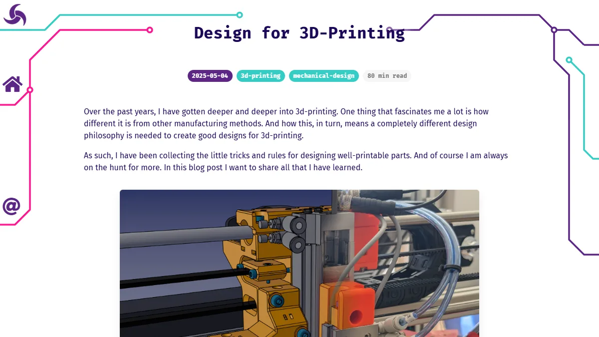 Design for 3D-Printing website preview