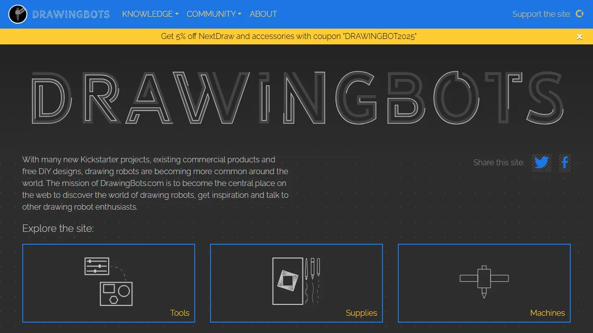 DrawingBots.net Tools website preview
