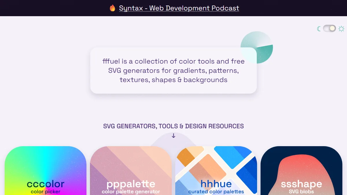 FFFUEL website preview