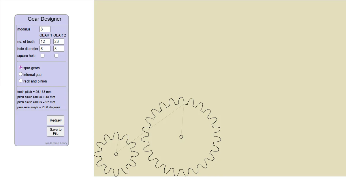 Jerome Leary's Gears website preview