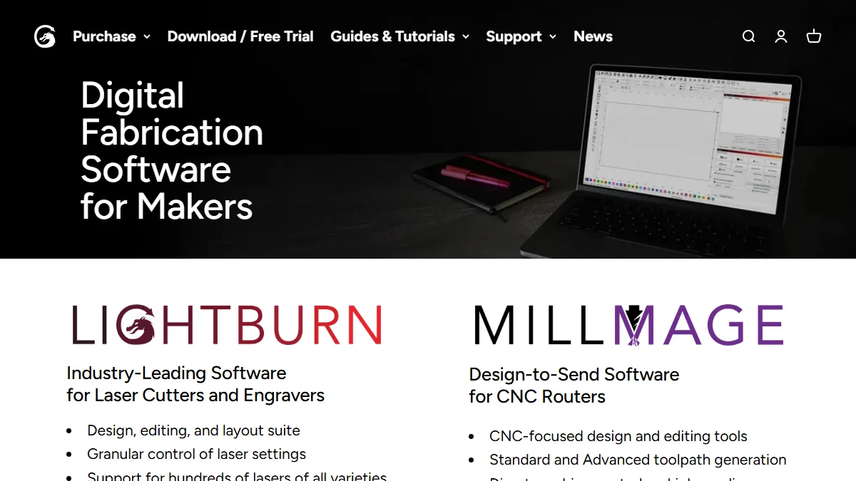 LightBurn Nesting website preview