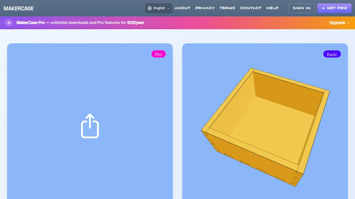 MakerCase website preview