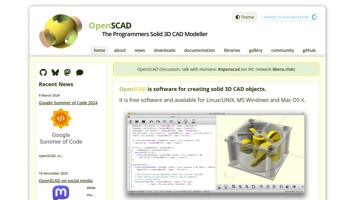 OpenSCAD website preview