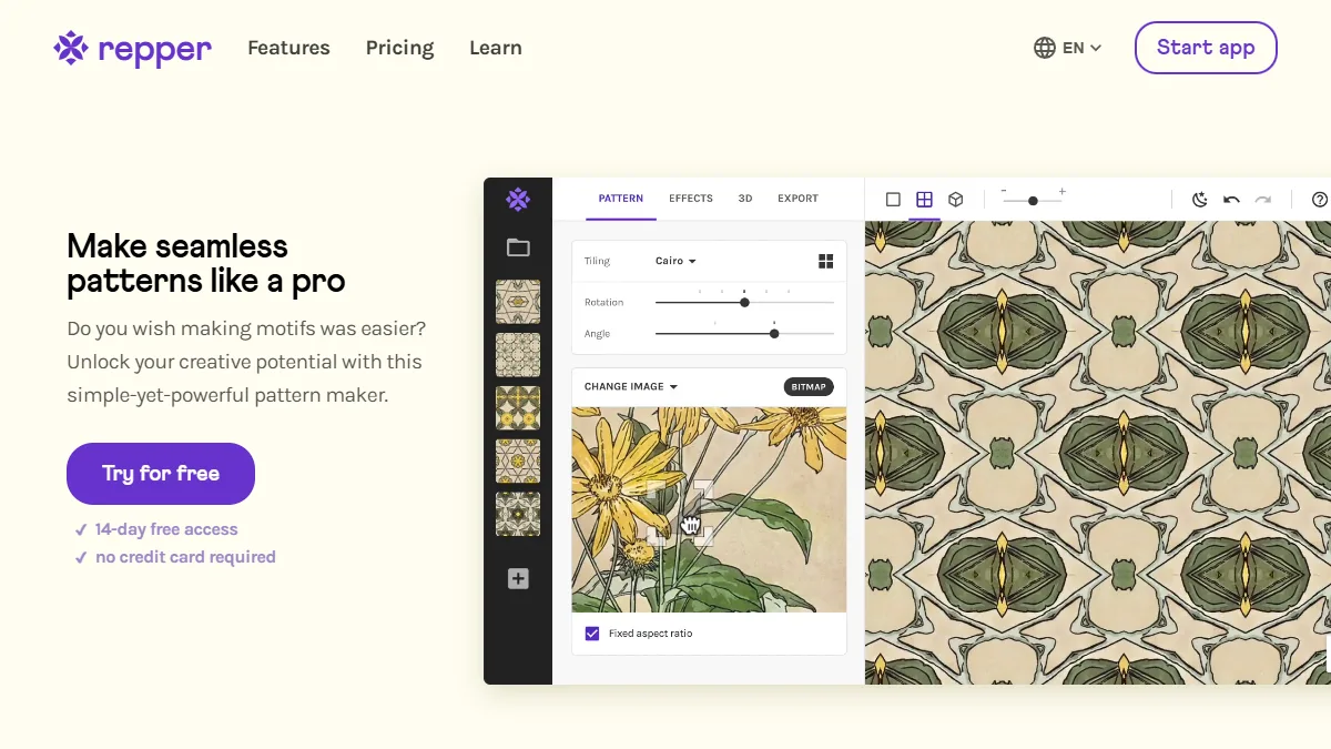 Repper website preview